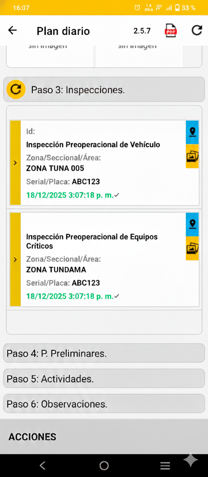 Pantalla entrada datos app PREVEBSA