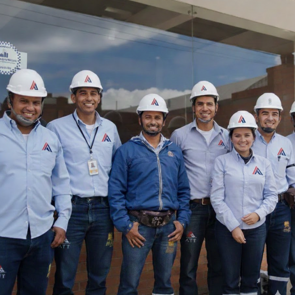 Equipo de profesionales de ATI trabajando juntos